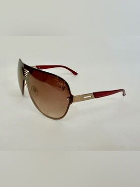 Jennifer Lopez Women’s Aviator Sunglasses Gold & Burgandy Wrap WJL71SG14